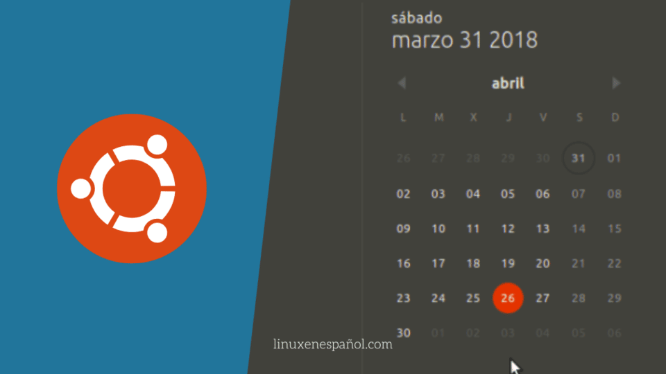 Cómo hacer que el icono del calendario de Ubuntu muestre la fecha actual