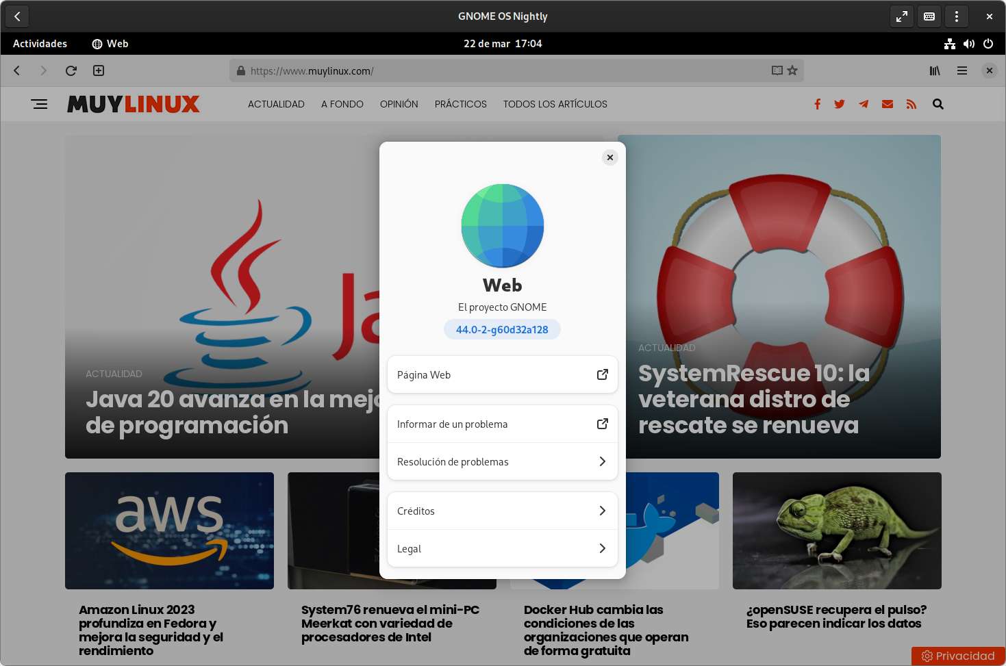 GNOME Web 44
