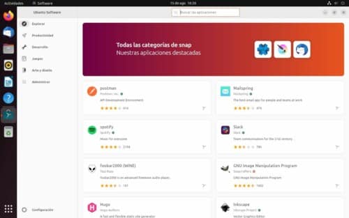Futura tienda de Ubuntu hecha con Flutter