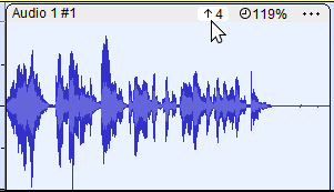 menú adicional en Audacity 3.5
