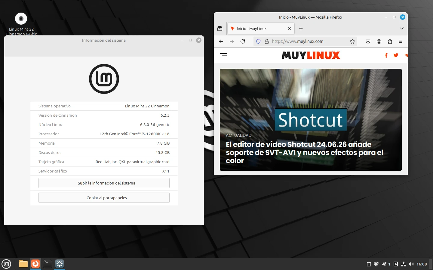 Linux Mint 22 beta
