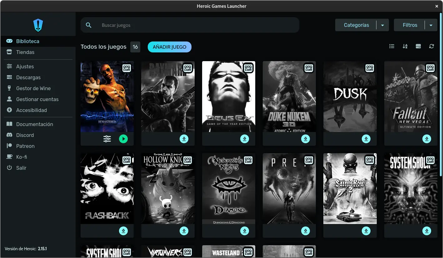 Heroic Games Launcher 2.15.1
