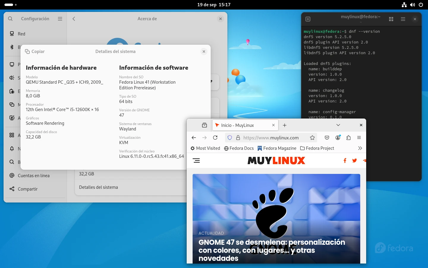 Fedora Workstation 41 beta