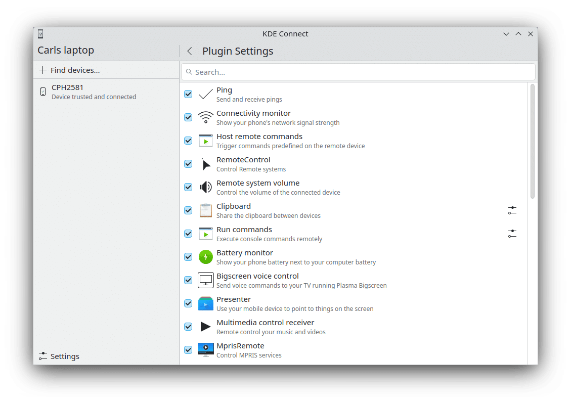 KDE Gear 24.12 - KDE Connect