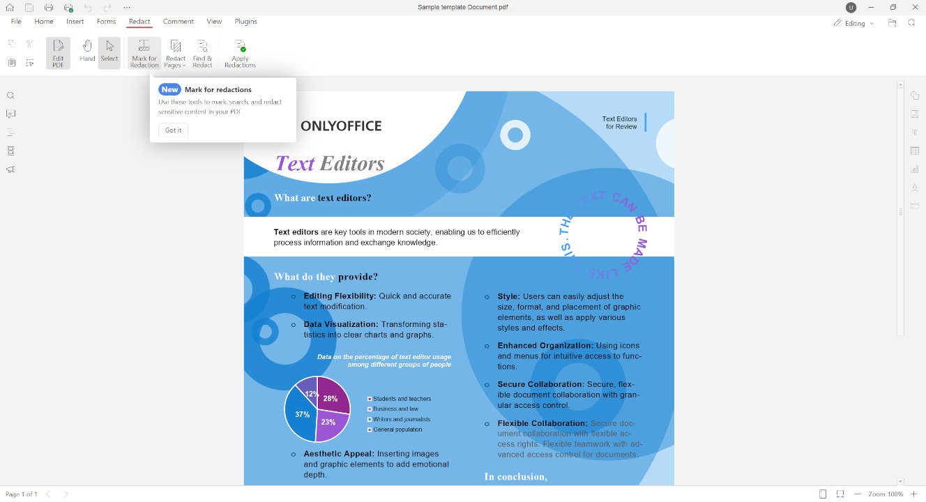 ONLYOFFICE Desktop Editors 9.1