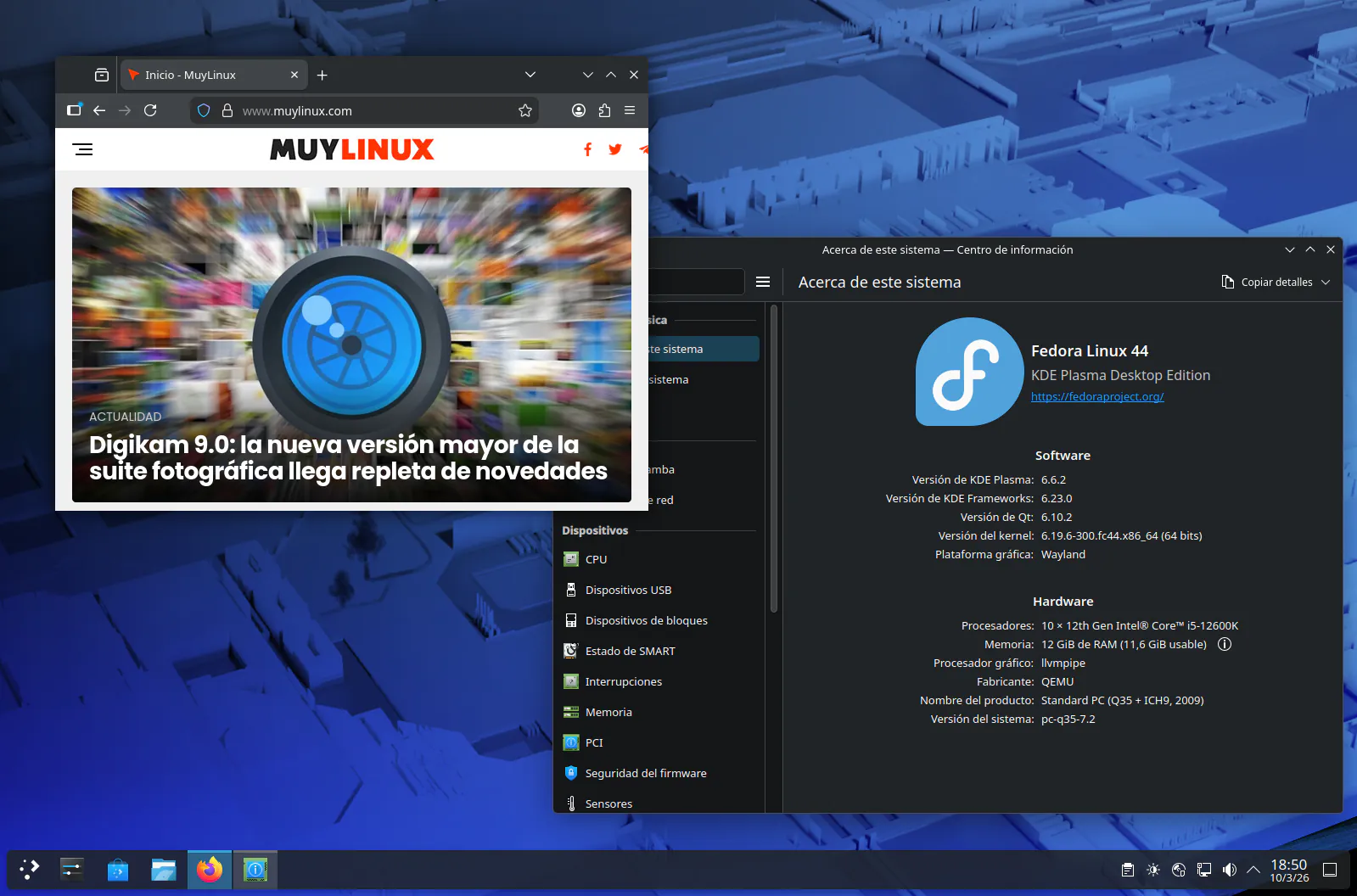 Fedora KDE Edition 44 beta