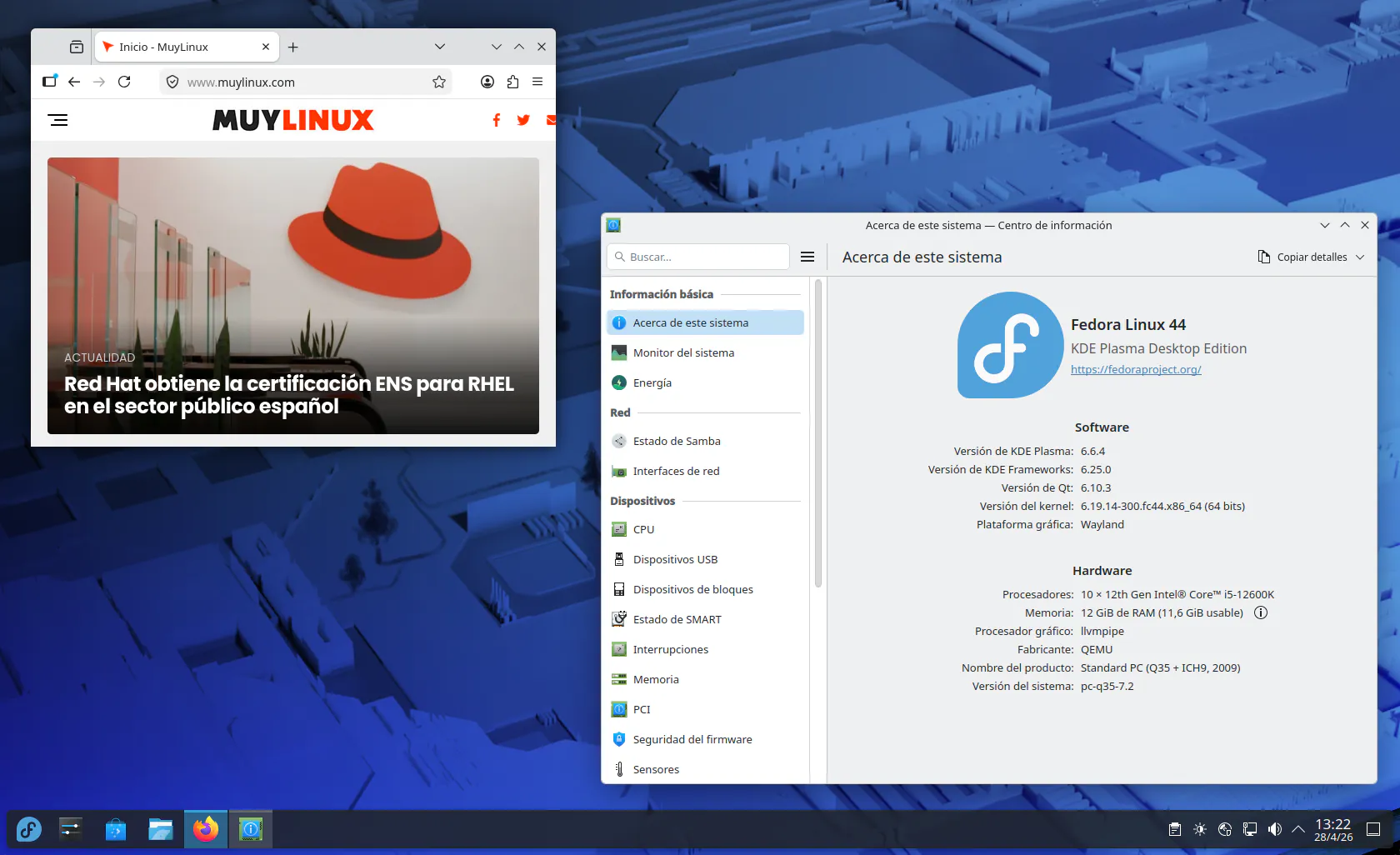 Fedora KDE Plasma Edition 44